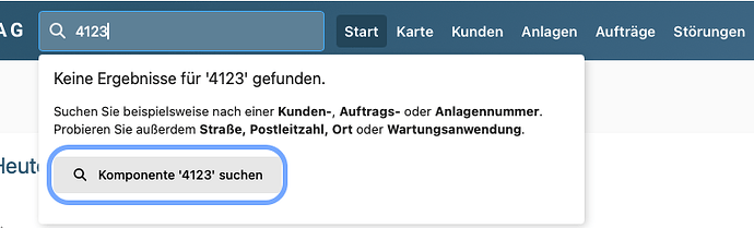 globale Suche